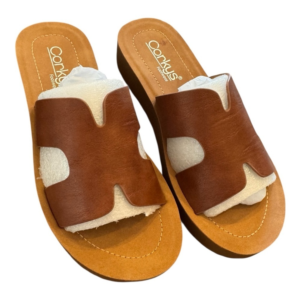 Corkys Hold Please Slide Sandal- Bourbon NIB - Picture 5 of 6